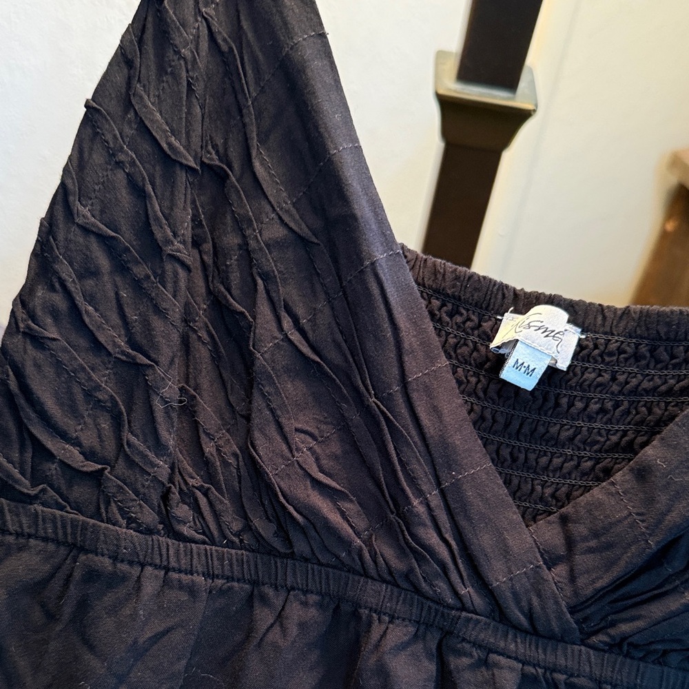 Kismet Black Gathered Bodice Dress - Picture 4 of 17